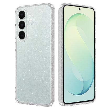 Skal till Samsung Galaxy S26 FE S741 / S25 FE, Techsuit, SparkleSkin, transparent glittrig