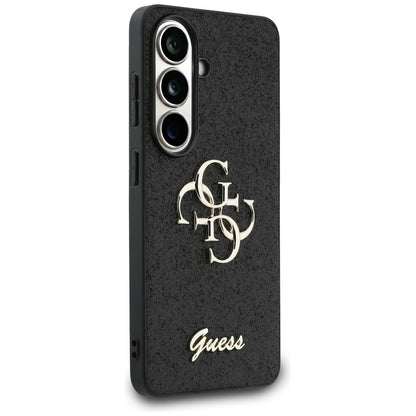 Fodral för Samsung Galaxy S26 S942, Guess, Fixed Glitter Big 4G Metal Frame, Svart