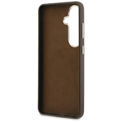 Fodral för Samsung Galaxy S26 Plus S947, Guess, 4G Grained Big and Classic Logo, Brun