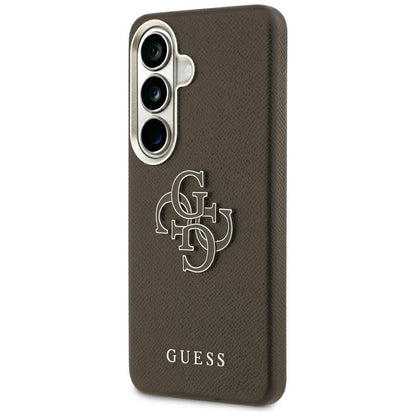 Fodral för Samsung Galaxy S26 Plus S947, Guess, 4G Grained Big and Classic Logo, Brun