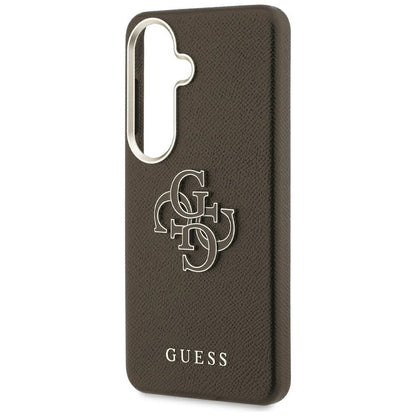 Fodral för Samsung Galaxy S26 Plus S947, Guess, 4G Grained Big and Classic Logo, Brun