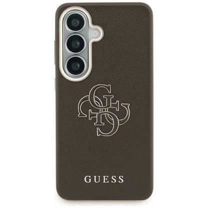 Fodral för Samsung Galaxy S26 Plus S947, Guess, 4G Grained Big and Classic Logo, Brun