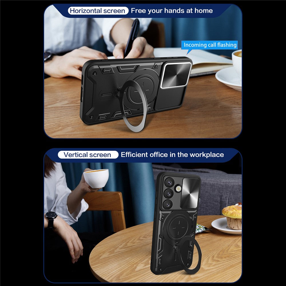 Fodral för Samsung Galaxy S26 Plus S947, Techsuit, CamGuard Pro, Svart