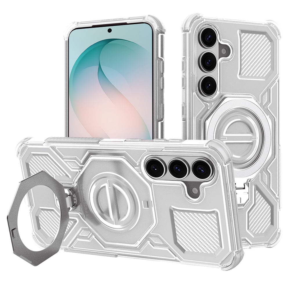 Fodral för Samsung Galaxy S26 Plus S947, Techsuit, Carbon Shield Pro, Vit