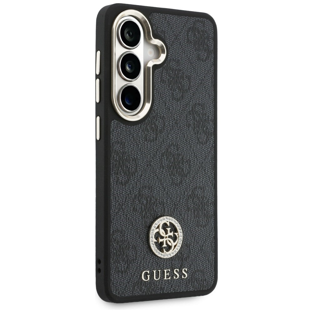 Fodral för Samsung Galaxy S26 S942, GUESS, 4G Big Rhinestone Triangle Strap, Svart