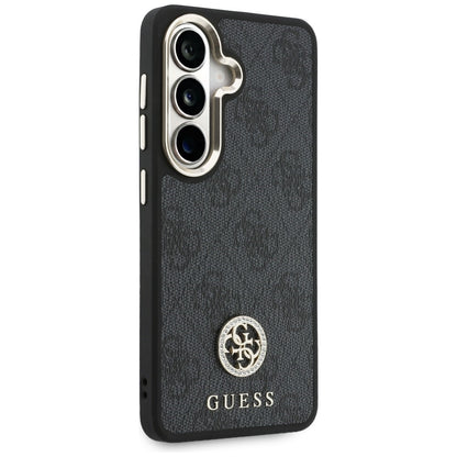 Fodral för Samsung Galaxy S26 S942, GUESS, 4G Big Rhinestone Triangle Strap, Svart