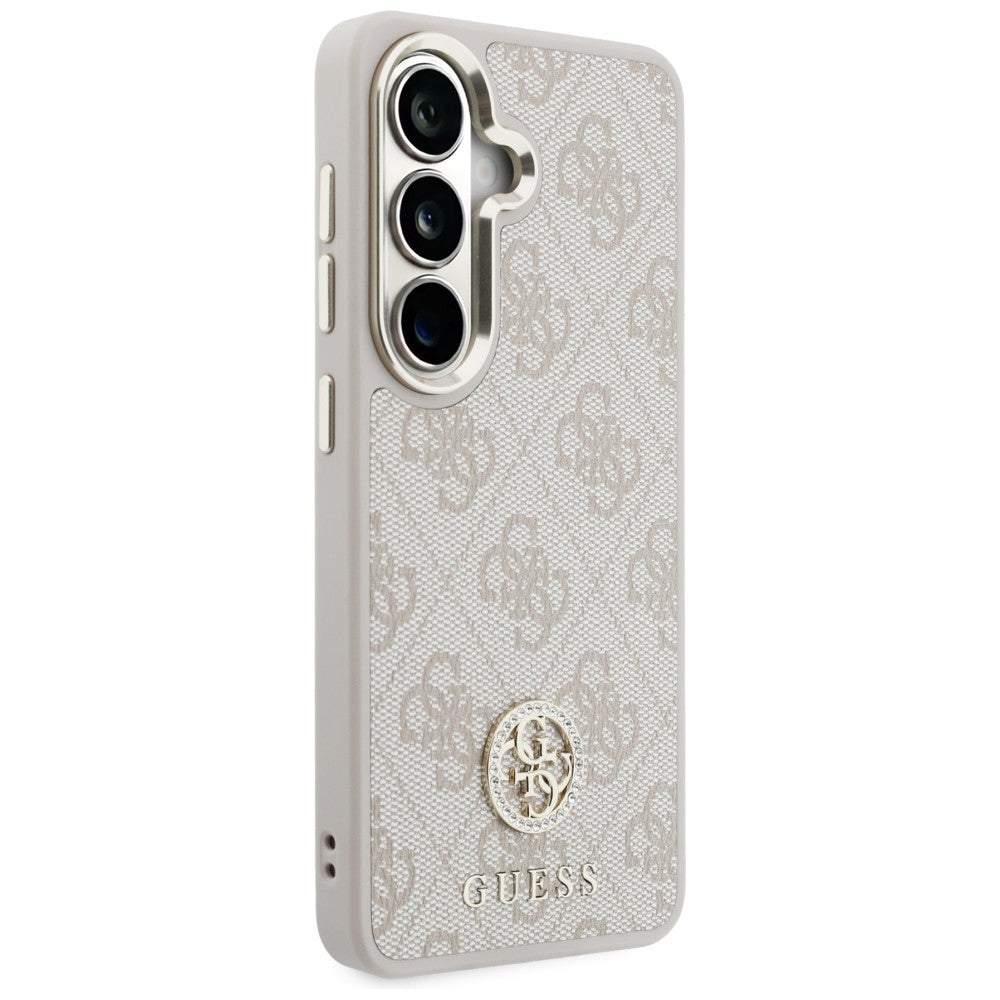 Fodral för Samsung Galaxy S26 S942, GUESS, 4G Big Rhinestone Triangle Strap, Rosa