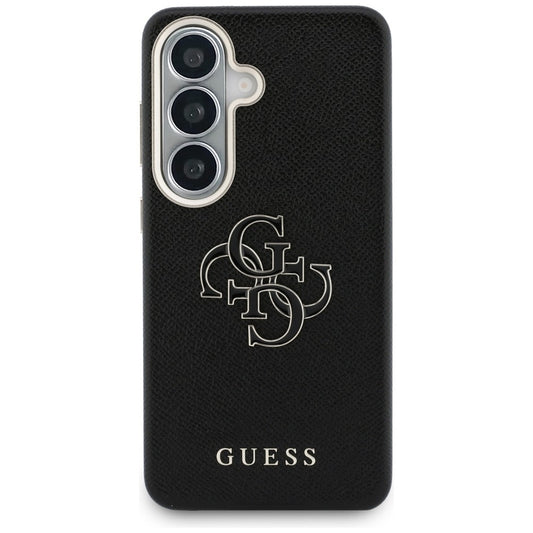Fodral för Samsung Galaxy S26 S942, Guess, 4G Grained Big and Classic Logo, Svart