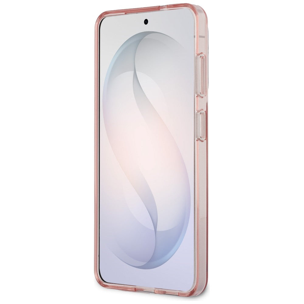 MagSafe-skal för Samsung Galaxy S26 S942, Guess, IML Gradient Triangle Logo, Rosa