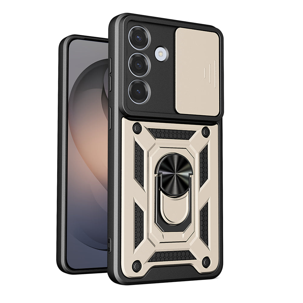 Fodral för Samsung Galaxy S26, Techsuit, CamShield, Guld