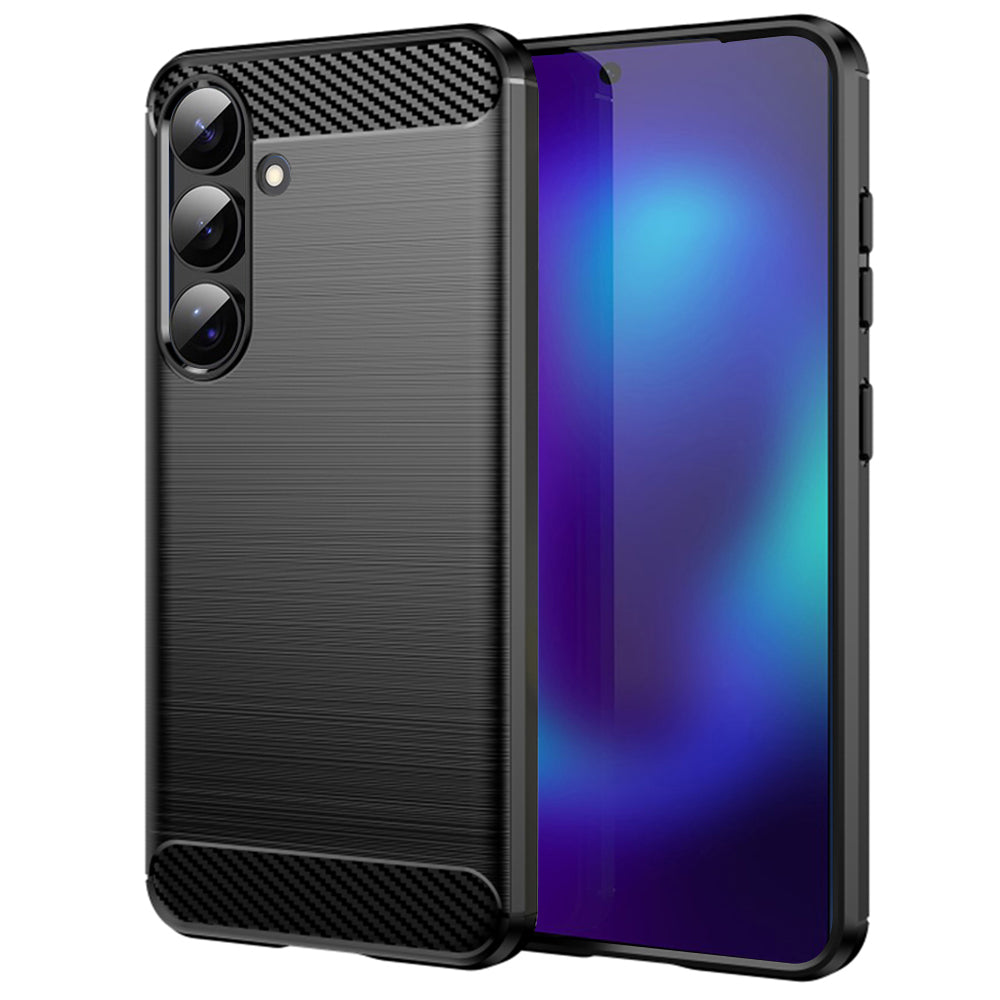 Skyddsfodral för Samsung Galaxy S26, Techsuit, Kolfiber, Svart