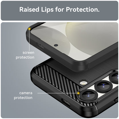 Skyddsfodral för Samsung Galaxy S26, Techsuit, Kolfiber, Svart