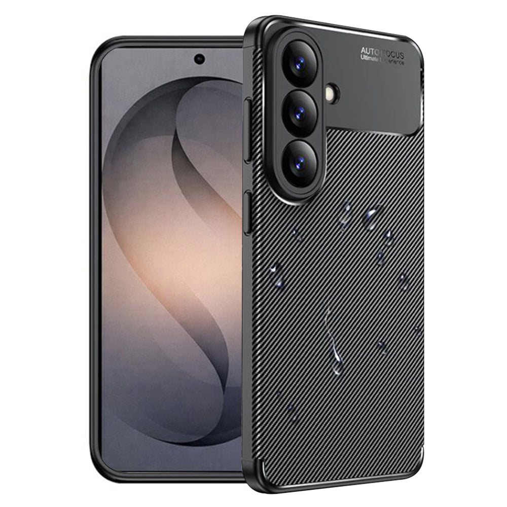 Fodral för Samsung Galaxy S26, Techsuit, CarbonFiber, Svart