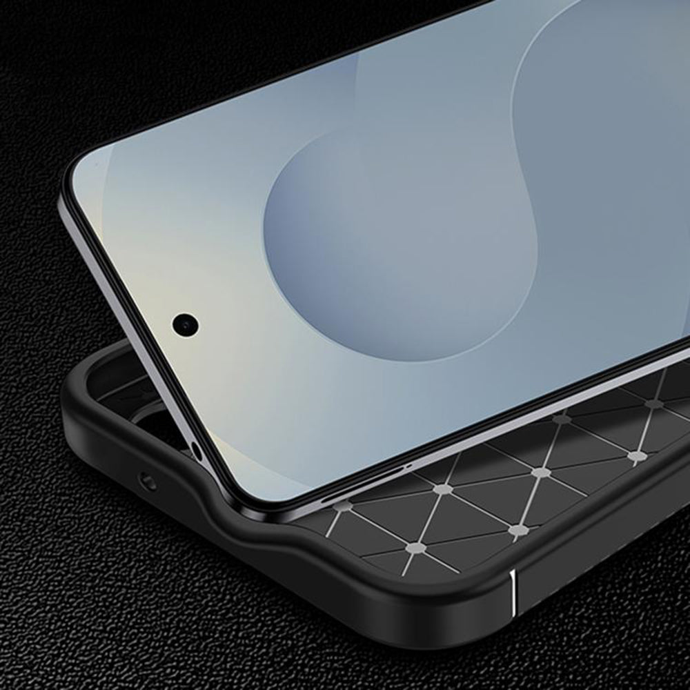 Fodral för Samsung Galaxy S26, Techsuit, CarbonFiber, Svart