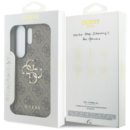 Case for Samsung Galaxy S26 Ultra S948, Guess, 4G Big Logo, Brown