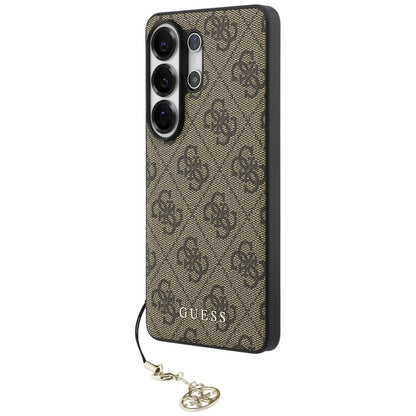 Fodral för Samsung Galaxy S26 Ultra S948, Guess, 4G Classic Logo Charm, Brun