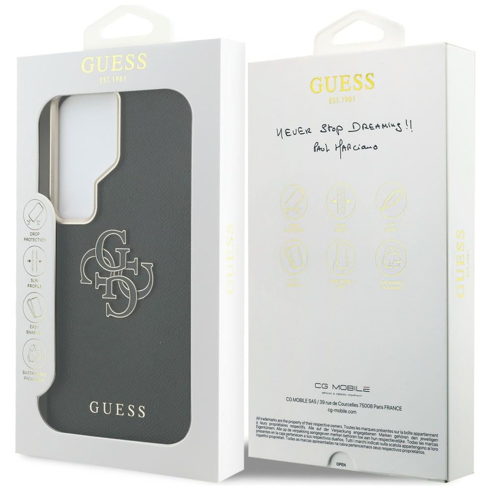 Fodral för Samsung Galaxy S26 Ultra S948, Guess, 4G Grained Big and Classic Logo, Svart