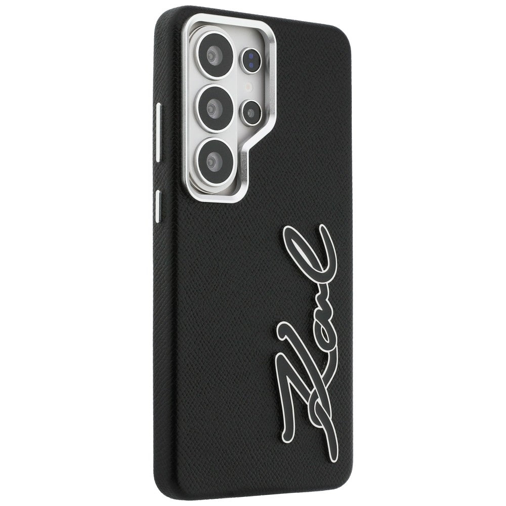Fodral för Samsung Galaxy S26 Ultra S948, Karl Lagerfeld, Signature Resin Logo, Svart