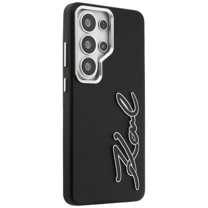 Fodral för Samsung Galaxy S26 Ultra S948, Karl Lagerfeld, Signature Resin Logo, Svart