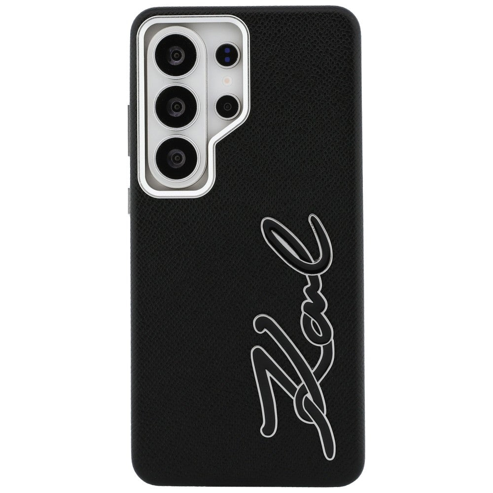 Fodral för Samsung Galaxy S26 Ultra S948, Karl Lagerfeld, Signature Resin Logo, Svart