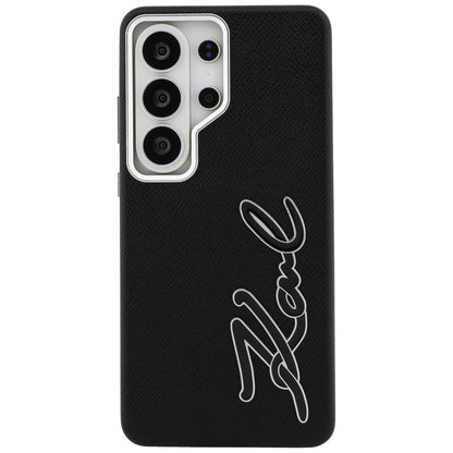 Fodral för Samsung Galaxy S26 Ultra S948, Karl Lagerfeld, Signature Resin Logo, Svart