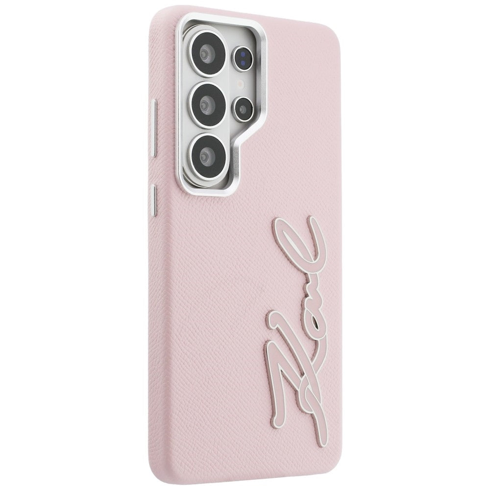 Case for Samsung Galaxy S26 Ultra S948, Karl Lagerfeld, Signature Resin Logo, Pink