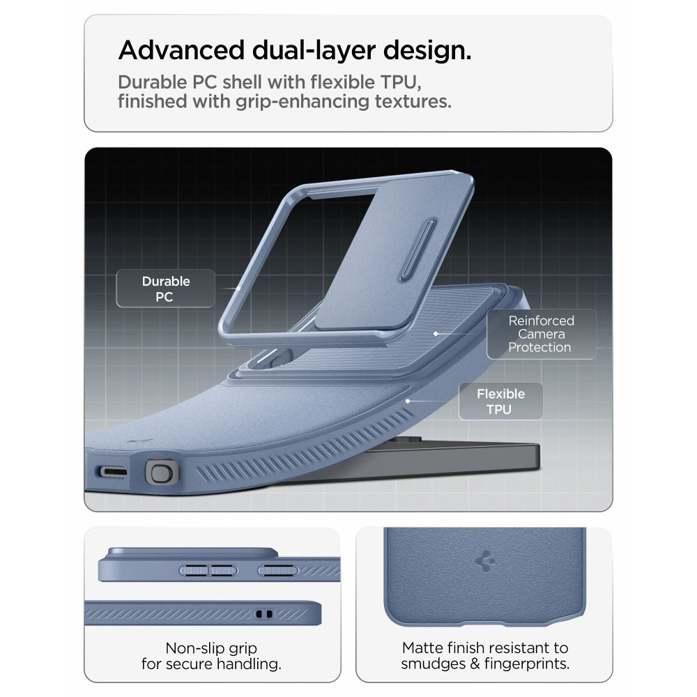 Skyddsfodral för Samsung Galaxy S26 Ultra S948, Spigen, Optik Armor, Blå ACS11226