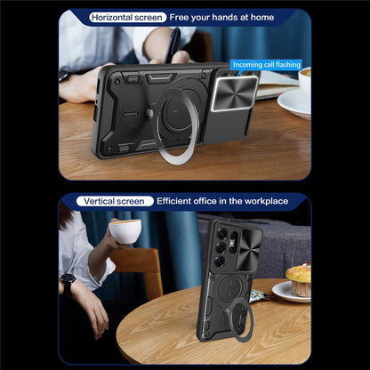 Fodral för Samsung Galaxy S26 Ultra, Techsuit, CamGuard Pro, Roséguld