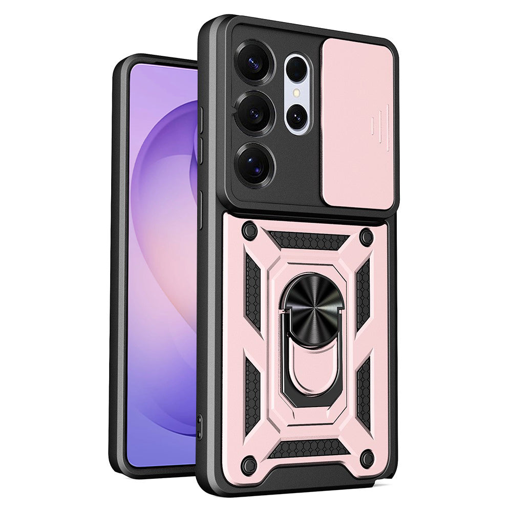 Fodral för Samsung Galaxy S26 Ultra, Techsuit, CamShield, Roséguld