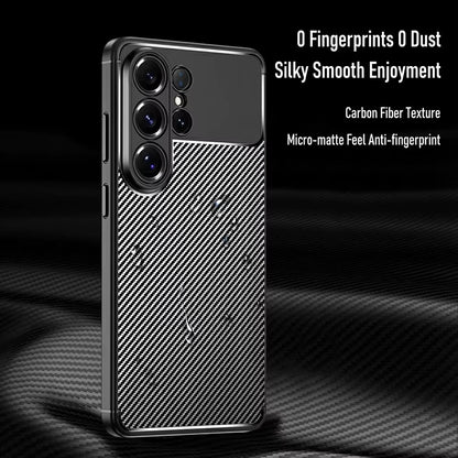 Fodral för Samsung Galaxy S26 Ultra S948, Techsuit, CarbonFiber, Svart