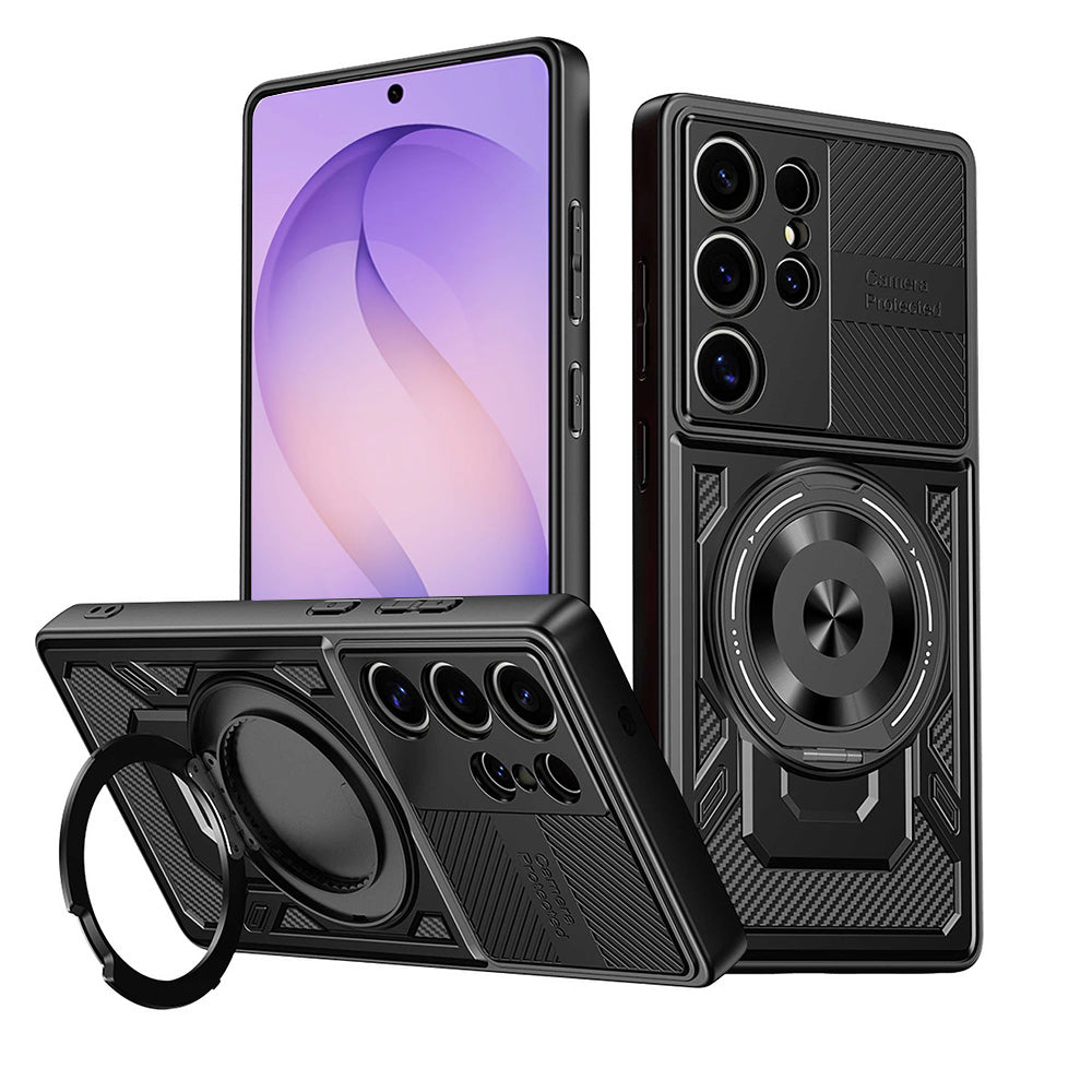 Fodral för Samsung Galaxy S26 Ultra, Techsuit, RuggedCam, Svart