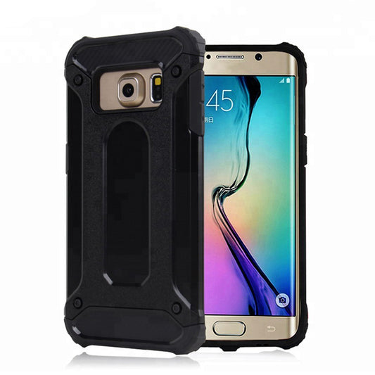 Fodral för Samsung Galaxy S6 G920, Techsuit, Hybrid Armor, Svart