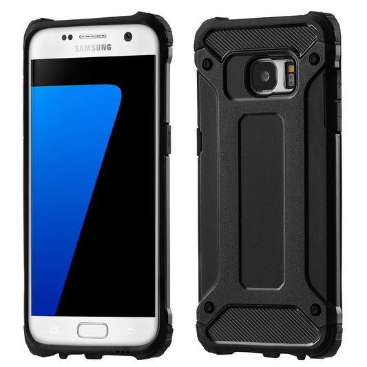 Fodral för Samsung Galaxy S7 edge G935, Techsuit, Hybrid Armor, Svart