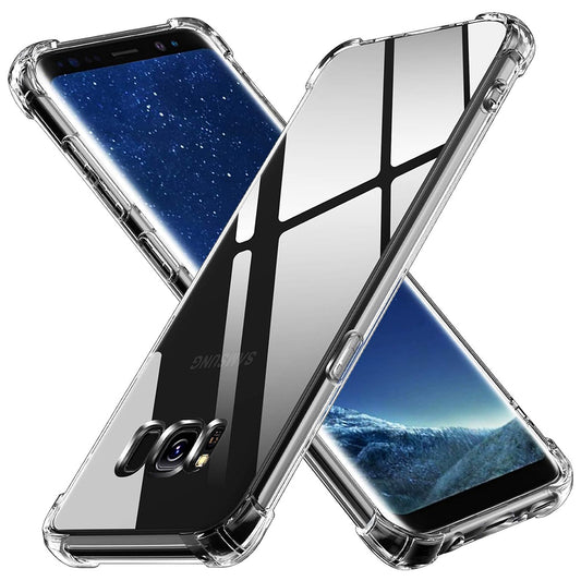 Fodral för Samsung Galaxy S8+ G955, Techsuit, Stötsäker Klar, Transparent