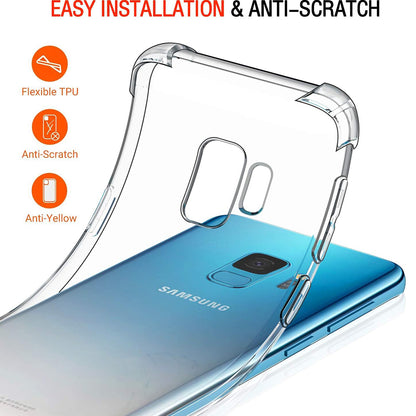 Fodral för Samsung Galaxy S9 G960, Techsuit, Stötsäker Klar, Transparent