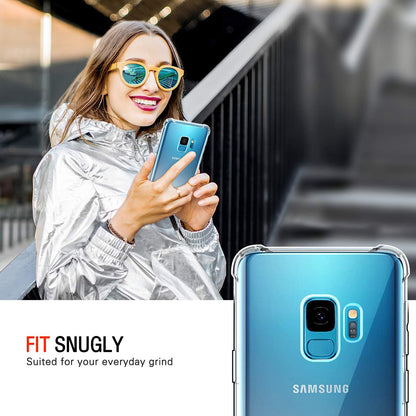 Fodral för Samsung Galaxy S9 G960, Techsuit, Stötsäker Klar, Transparent