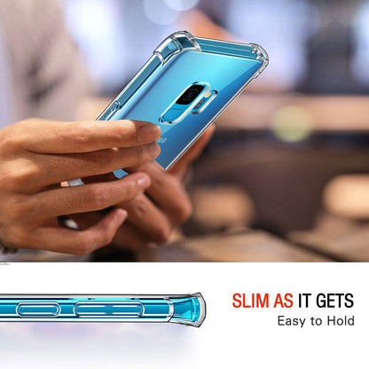 Fodral för Samsung Galaxy S9 G960, Techsuit, Stötsäker Klar, Transparent