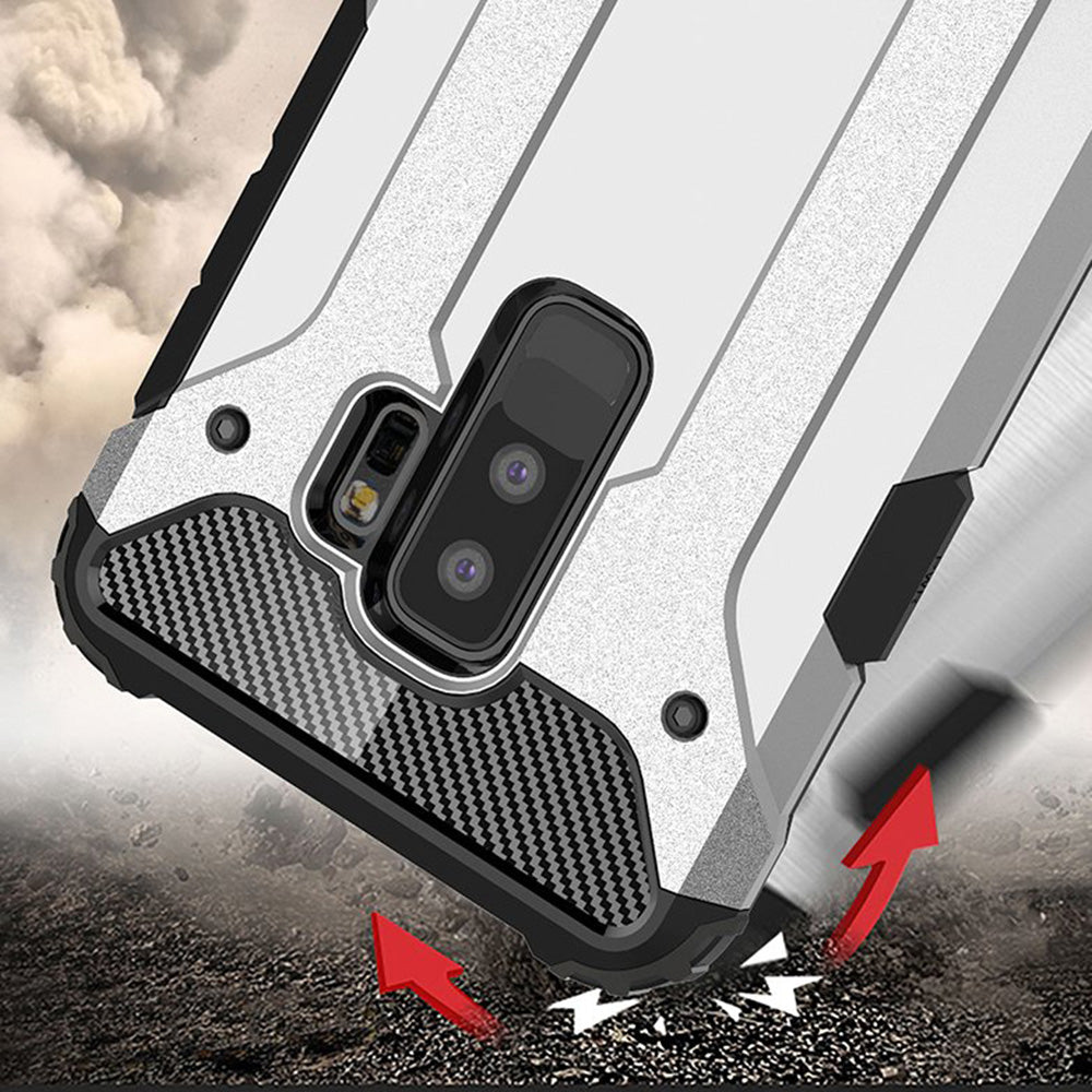 Fodral för Samsung Galaxy S9+ G965, Techsuit, Hybrid Armor, Svart