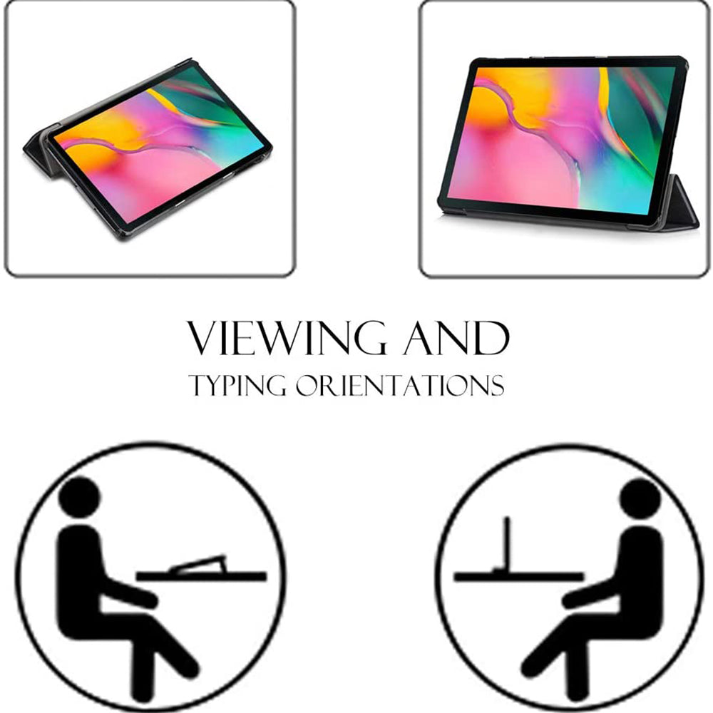 Fodral för Samsung Galaxy Tab A 10.1 (2019), Techsuit, FoldPro, Svart