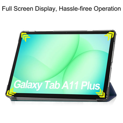 Fodral för Samsung Galaxy Tab A11+ / Tab A9+, Techsuit, FoldPro, Blå