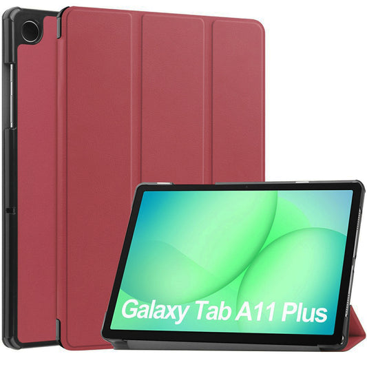 Fodral för Samsung Galaxy Tab A11+ / Tab A9+, Techsuit, FoldPro, Röd