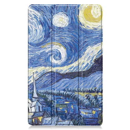 Fodral för Samsung Galaxy Tab A11 / Tab A9, Techsuit, FoldPro Starry Night Ny Modell, Flerfärgad