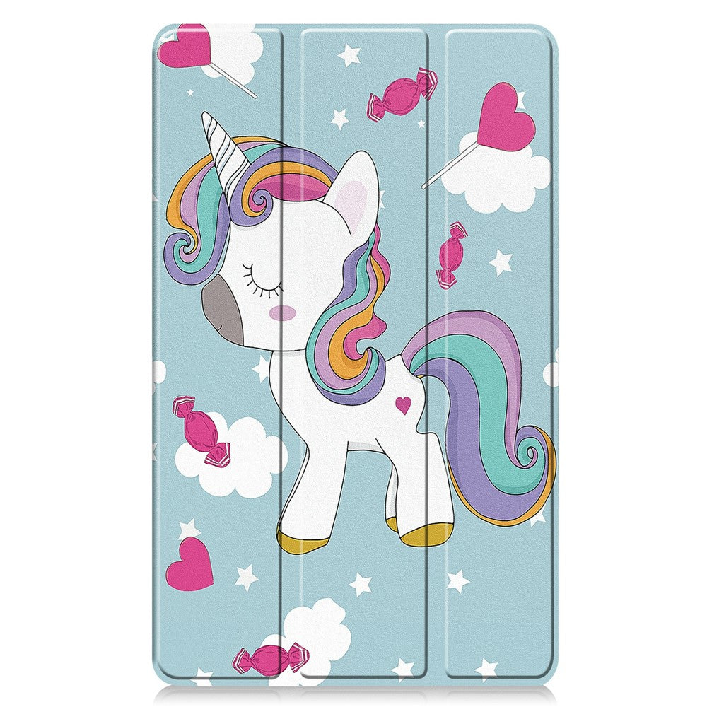 Fodral för Samsung Galaxy Tab A11 / Tab A9, Techsuit, FoldPro Unicorn Ny Modell, Flerfärgad