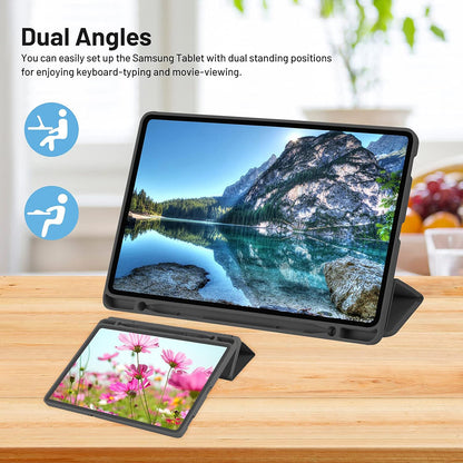 Fodral för Samsung Galaxy Tab A7 Lite, Techsuit, Flex Trifold, Svart