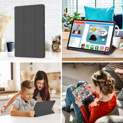 Fodral för Samsung Galaxy Tab A7 Lite, Techsuit, Flex Trifold, Svart