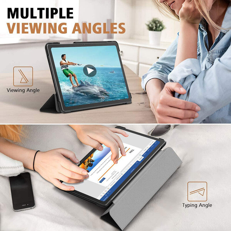 Fodral för Samsung Galaxy Tab A7 Lite, Techsuit, FoldPro, Svart