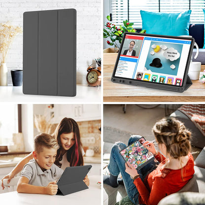 Fodral för Samsung Galaxy Tab A8 10.5 (2021), Techsuit, Flex Trifold, Blå