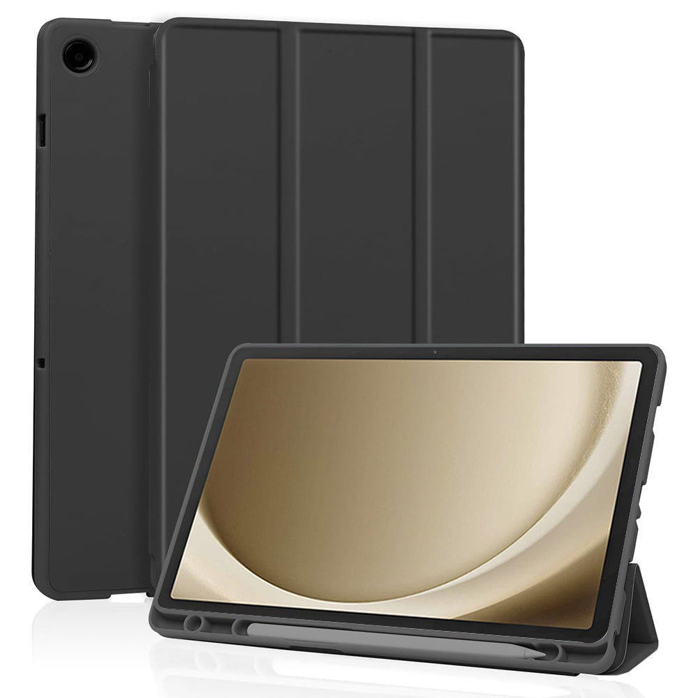 Fodral för Samsung Galaxy Tab A9+, Techsuit, Flex Trifold, Svart