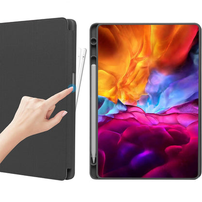 Fodral för Samsung Galaxy Tab A9+, Techsuit, Flex Trifold, Svart