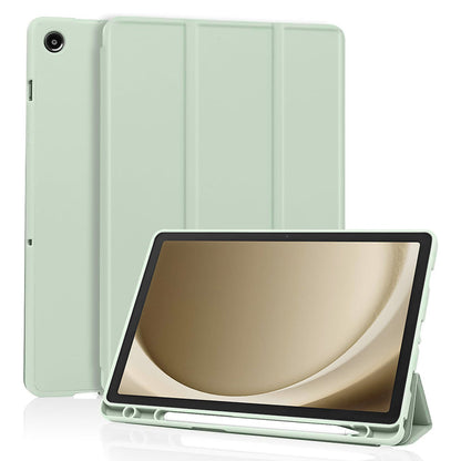 Fodral för Samsung Galaxy Tab A9+, Techsuit, Flex Trifold, Grön Matcha